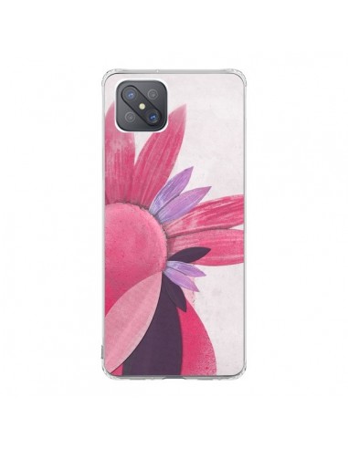 Coque Oppo Reno4 Z 5G Flowers Fleurs Roses - Lassana