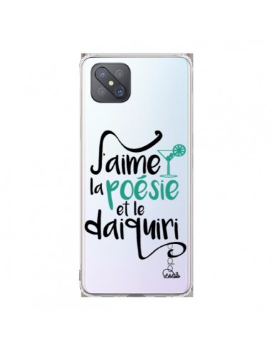 Coque Oppo Reno4 Z 5G J'aime la poésie et le daiquiri Transparente - Lolo Santo