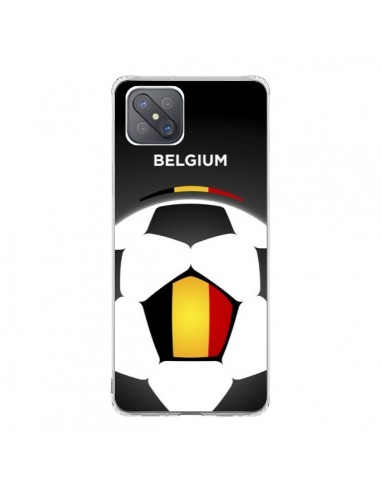 Coque Oppo Reno4 Z 5G Belgique Ballon Football - Madotta