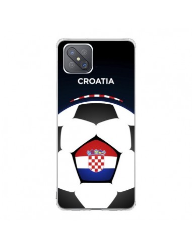 Coque Oppo Reno4 Z 5G Croatie Ballon Football - Madotta