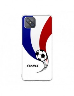 Coque Oppo Reno4 Z 5G Equipe France Ballon Football -...