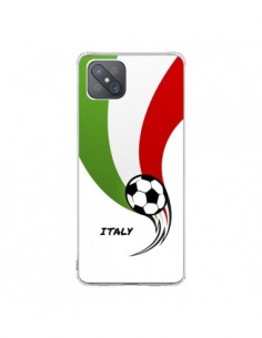 Coque Oppo Reno4 Z 5G Equipe Italie Italia Football -...