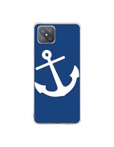 Coque Oppo Reno4 Z 5G Ancre Navire Navy Blue Anchor - Mary Nesrala