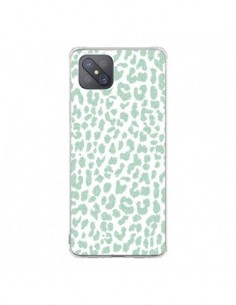 Coque Oppo Reno4 Z 5G Leopard Menthe Mint - Mary Nesrala