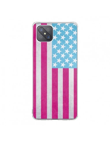 Coque Oppo Reno4 Z 5G Drapeau USA Vintage - Mary Nesrala