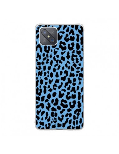 Coque Oppo Reno4 Z 5G Leopard Bleu Neon - Mary Nesrala