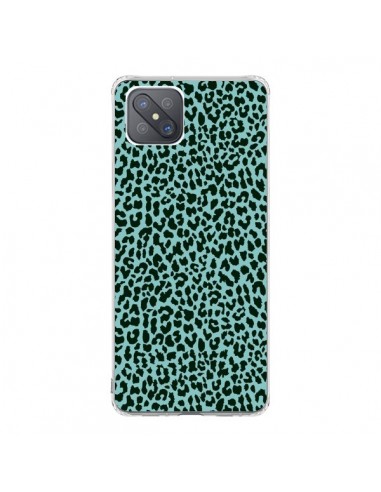 Coque Oppo Reno4 Z 5G Leopard Turquoise Neon - Mary Nesrala