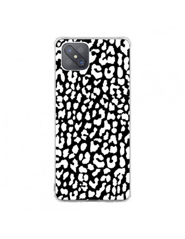 Coque Oppo Reno4 Z 5G Leopard Noir et Blanc - Mary Nesrala