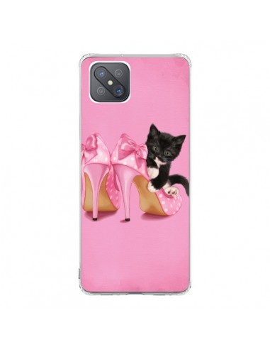 Coque Oppo Reno4 Z 5G Chaton Chat Noir Kitten Chaussure Shoes - Maryline Cazenave