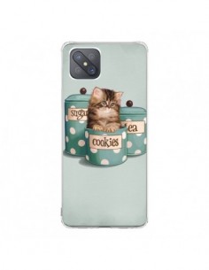 Coque Oppo Reno4 Z 5G Chaton Chat Kitten Boite Cookies...