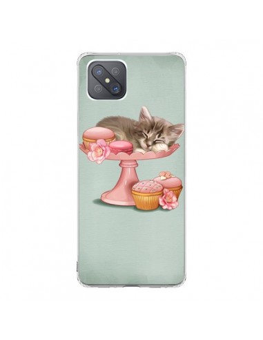 Coque Oppo Reno4 Z 5G Chaton Chat Kitten Cookies Cupcake - Maryline Cazenave