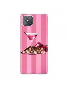 Coque Oppo Reno4 Z 5G Chaton Chat Kitten Cocktail...