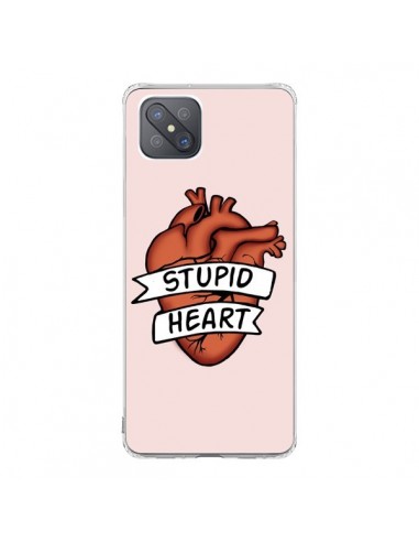 Coque Oppo Reno4 Z 5G Stupid Heart Coeur - Maryline Cazenave