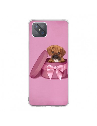 Coque Oppo Reno4 Z 5G Chien Dog Boite Noeud Triste - Maryline Cazenave