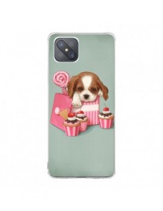 Coque Oppo Reno4 Z 5G Chien Dog Cupcake Gateau Boite -...