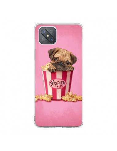 Coque Oppo Reno4 Z 5G Chien Dog Popcorn Film - Maryline Cazenave