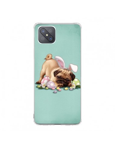 Coque Oppo Reno4 Z 5G Chien Dog Rabbit Lapin Pâques Easter - Maryline Cazenave