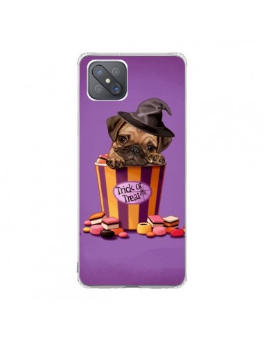 Coque Oppo Reno4 Z 5G Chien Dog Halloween Sorciere Bonbon - Maryline Cazenave