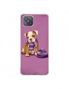 Coque Oppo Reno4 Z 5G Chien Dog Echarpe Bonnet Froid...