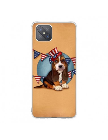 Coque Oppo Reno4 Z 5G Chien Dog USA Americain - Maryline Cazenave