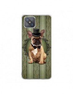 Coque Oppo Reno4 Z 5G Chien Dog Bulldog Noeud Papillon...