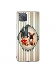 Coque Oppo Reno4 Z 5G Lady Jambes Chien Dog - Maryline...