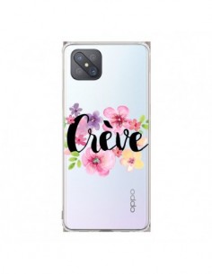 Coque Oppo Reno4 Z 5G Crève Fleurs Transparente -...