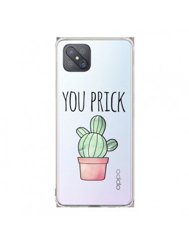 Coque Oppo Reno4 Z 5G You Prick Cactus Transparente - Maryline Cazenave