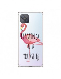 Coque Oppo Reno4 Z 5G Flamingo Fuck Transparente -...