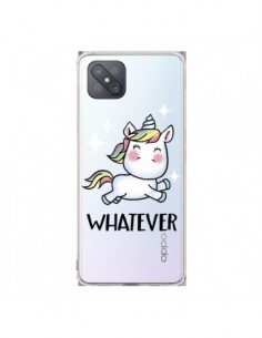 Coque Oppo Reno4 Z 5G Licorne Whatever Transparente -...