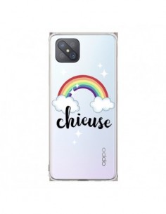 Coque Oppo Reno4 Z 5G Chieuse Arc En Ciel Transparente -...