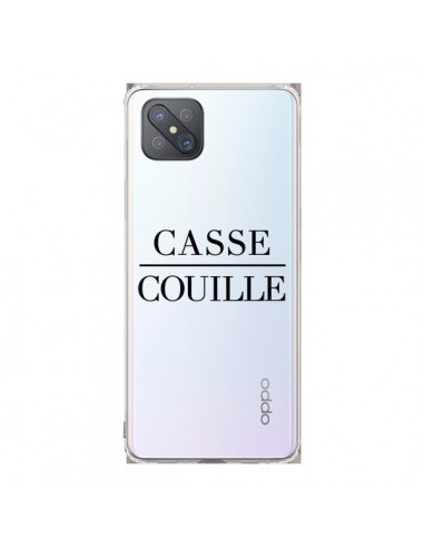 Coque Oppo Reno4 Z 5G Casse Couille Transparente - Maryline Cazenave