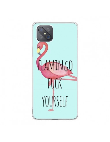 Coque Oppo Reno4 Z 5G Flamingo Fuck Yourself - Maryline Cazenave