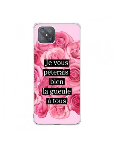 Coque Oppo Reno4 Z 5G Je vous pèterais Fleurs - Maryline Cazenave