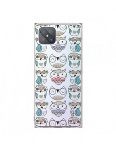 Coque Oppo Reno4 Z 5G Chouettes Owl Hibou Transparente -...