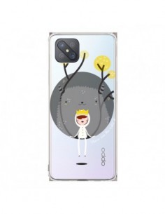 Coque Oppo Reno4 Z 5G Monstre Princesse Transparente -...