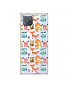 Coque Oppo Reno4 Z 5G Renard Ecureuil Lapin Hibou...