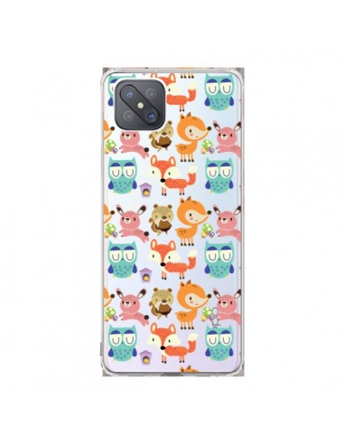 Coque Oppo Reno4 Z 5G Renard Ecureuil Lapin Hibou Transparente - Maria Jose Da Luz