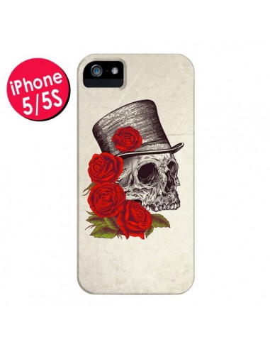 Coque Gentleman Crane Tête de Mort pour iPhone 5 et 5S - Rachel Caldwell