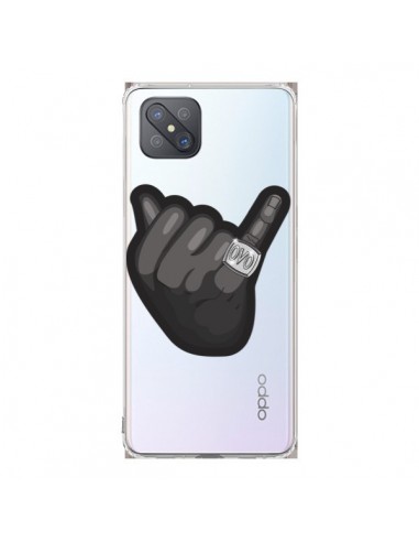 Coque Oppo Reno4 Z 5G OVO Ring bague Transparente - Mikadololo