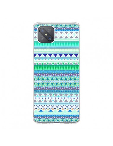 Coque Oppo Reno4 Z 5G Chenoa Bleu Azteque - Monica Martinez