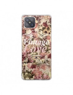 Coque Oppo Reno4 Z 5G Vintage Love Flower - Monica Martinez