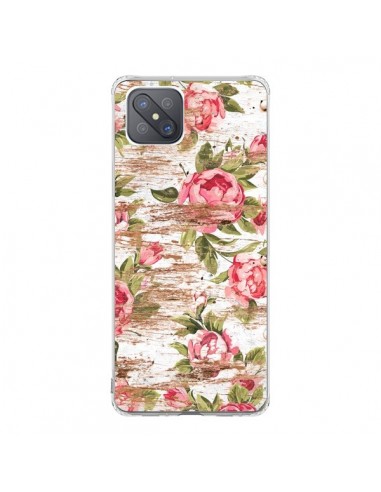 Coque Oppo Reno4 Z 5G Eco Love Pattern Bois Fleur - Maximilian San