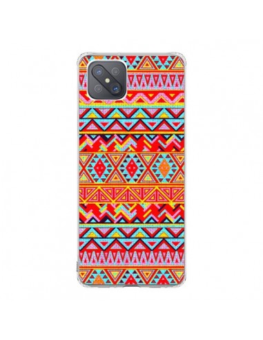 Coque Oppo Reno4 Z 5G India Style Pattern Bois Azteque - Maximilian San