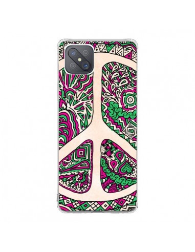 Coque Oppo Reno4 Z 5G Peace and Love Azteque Vainilla - Maximilian San