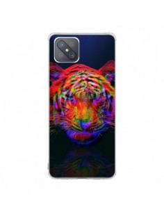Coque Oppo Reno4 Z 5G Tigre Beautiful Aberration -...