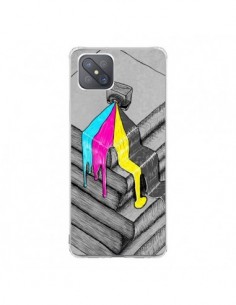 Coque Oppo Reno4 Z 5G Appareil Photo Bleeding Words -...