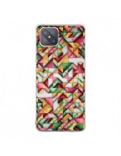 Coque Oppo Reno4 Z 5G Azteque Triangle Geometric World -...