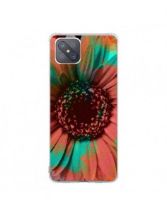 Coque Oppo Reno4 Z 5G Tournesol Lysergic Flower -...