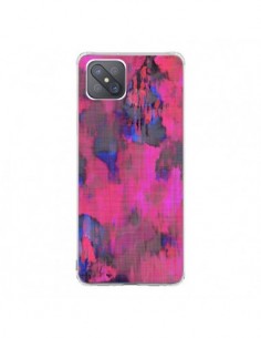 Coque Oppo Reno4 Z 5G Fleurs Rose Lysergic Pink -...